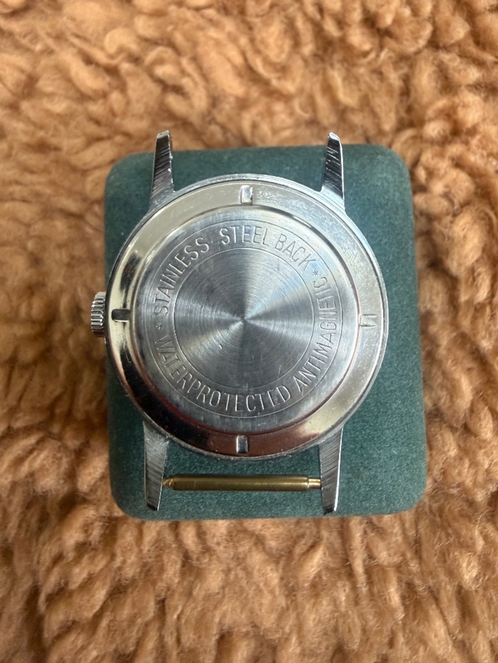 Vintage Ancre Goupilles Manual-wind Men’s Watch Silver Tone Antimagnetic 30mm - Picture 4 of 4